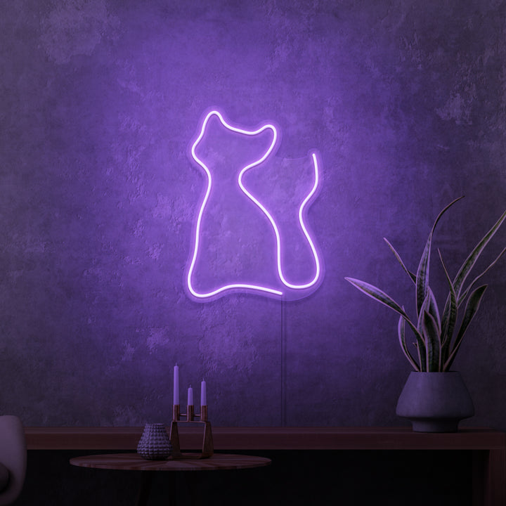 Mini-Leuchtreklame „KITTING“. 