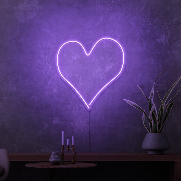 Mini-Leuchtreklame „Herz“. 