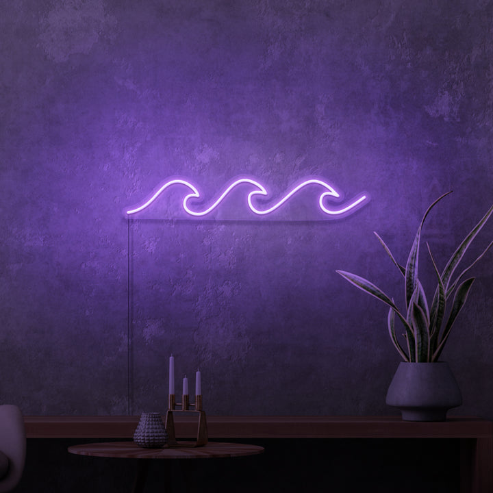 MINI-Neonschild „Wellen“. 