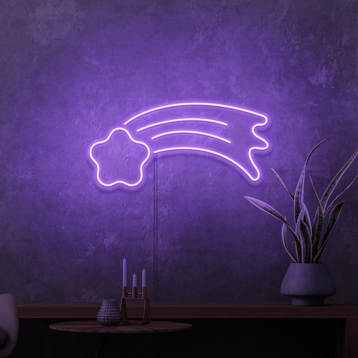 Mini-Leuchtreklame „Shooting Star“. 