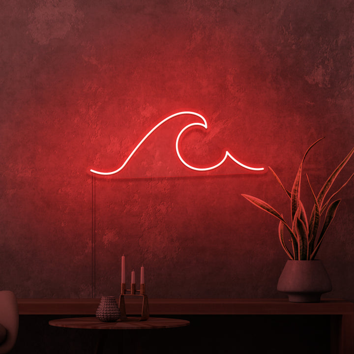 Mini-Leuchtreklame „SURFER WAVE“. 