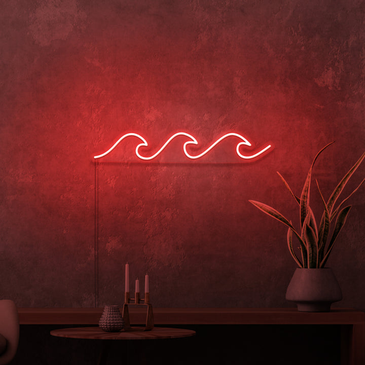 MINI-Neonschild „Wellen“. 