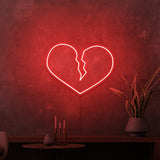 „BROKEN HEART“ MINI-Neonschild 