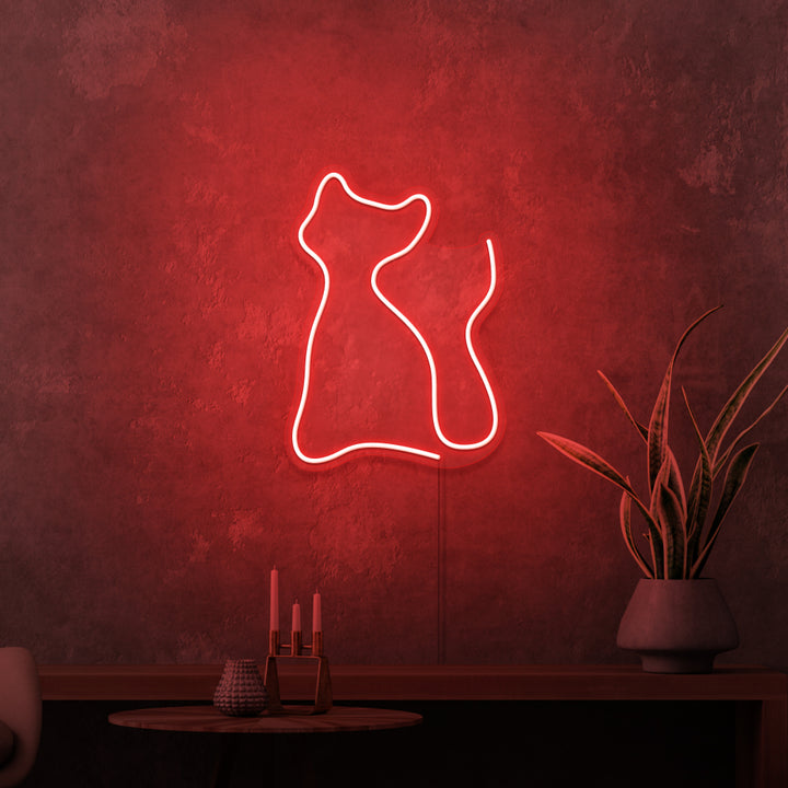 Mini-Leuchtreklame „KITTING“. 