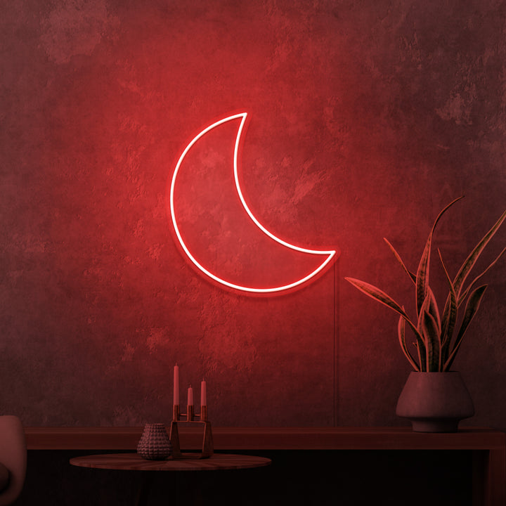 Mini-Leuchtreklame „Mond“. 