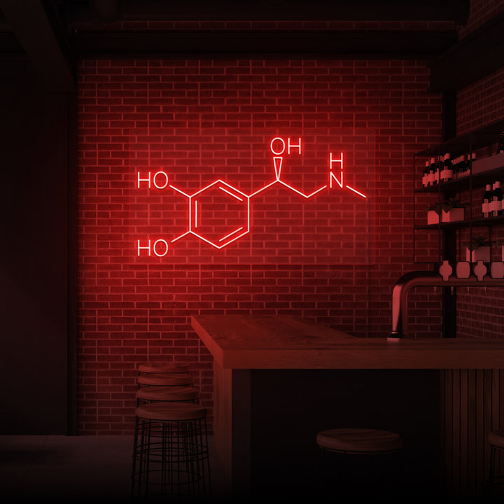 Leuchtreklame „Adrenalin“. 