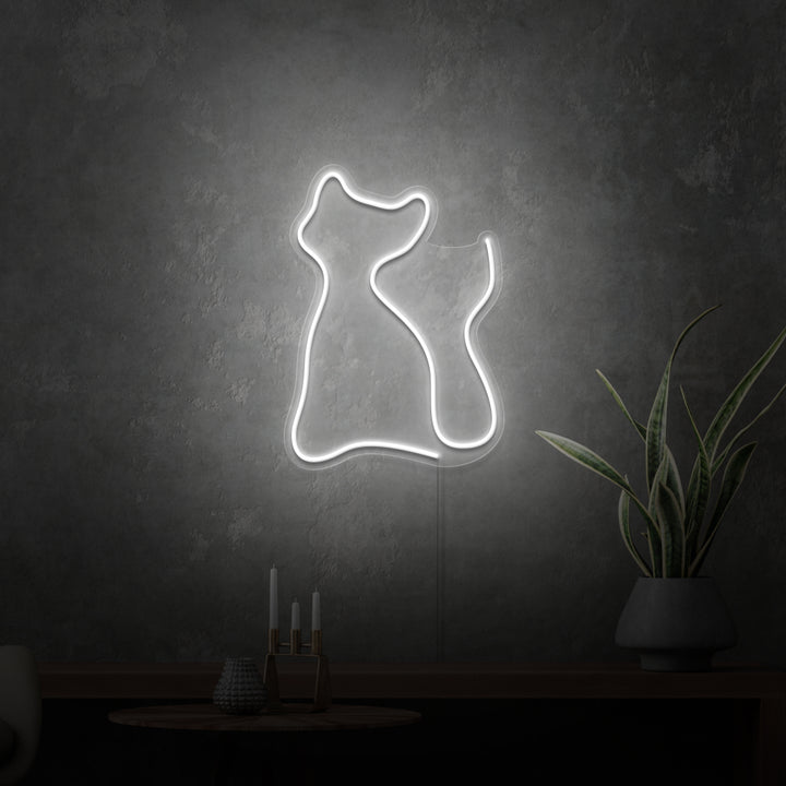 Mini-Leuchtreklame „KITTING“. 