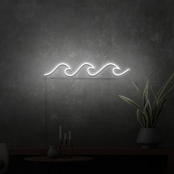 MINI-Neonschild „Wellen“. 