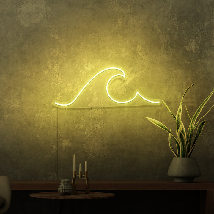 Mini-Leuchtreklame „SURFER WAVE“. 