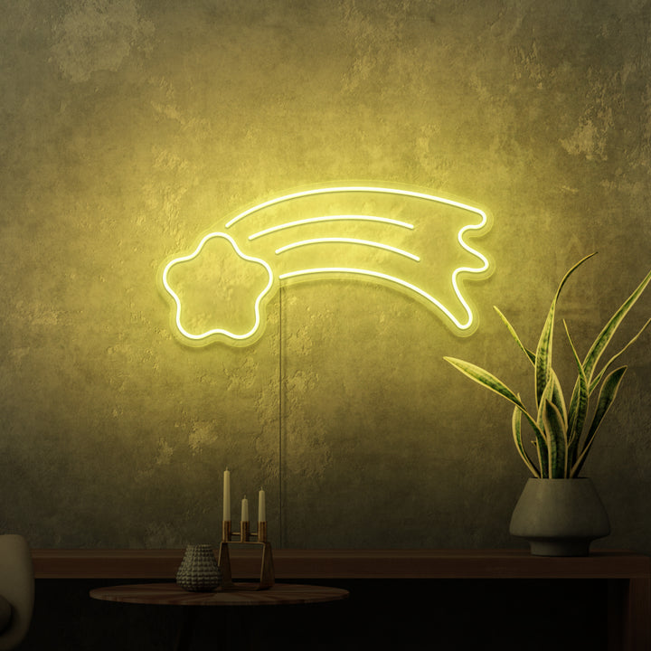 Mini-Leuchtreklame „Shooting Star“. 