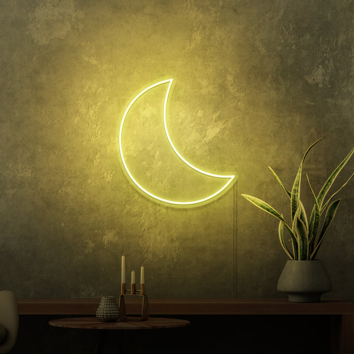 Mini-Leuchtreklame „Mond“. 