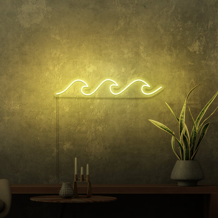 MINI-Neonschild „Wellen“. 