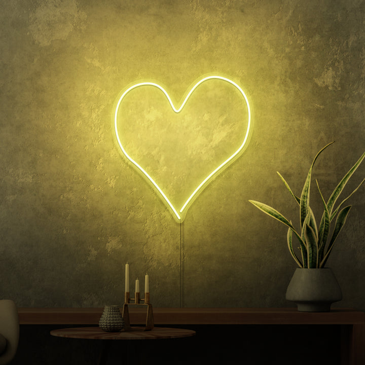 Mini-Leuchtreklame „Herz“. 