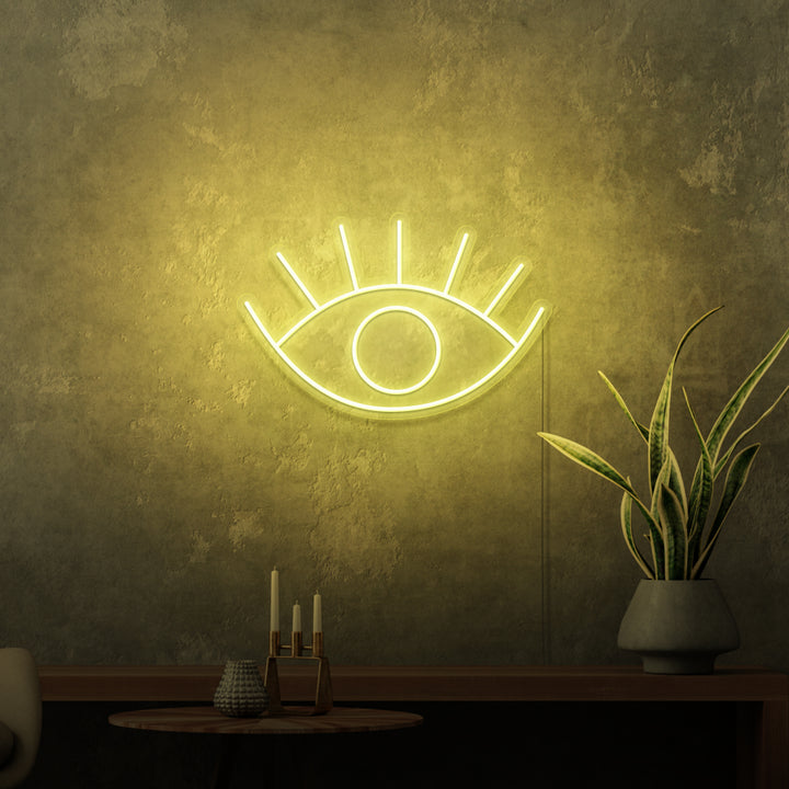 Mini-Leuchtreklame „EYE“. 