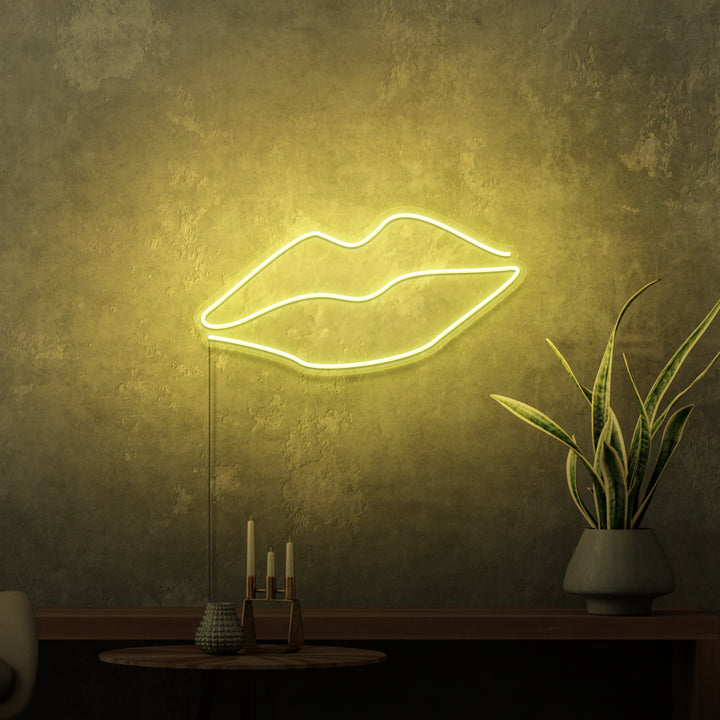 „LIPS“ MINI-Neonschild 