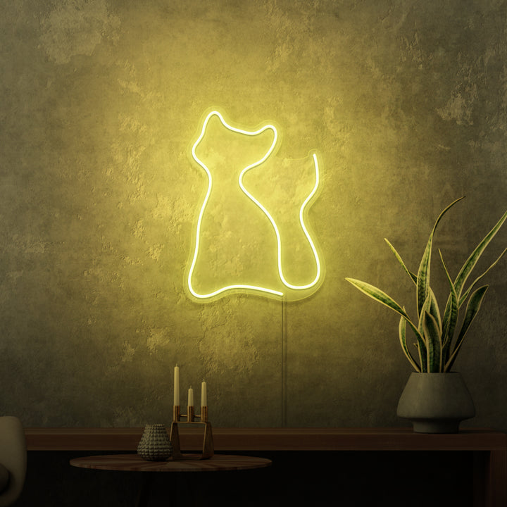 Mini-Leuchtreklame „KITTING“. 